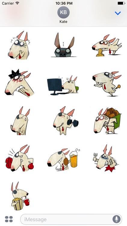 Molly the Terrier - Cute dog stickers for iMessage