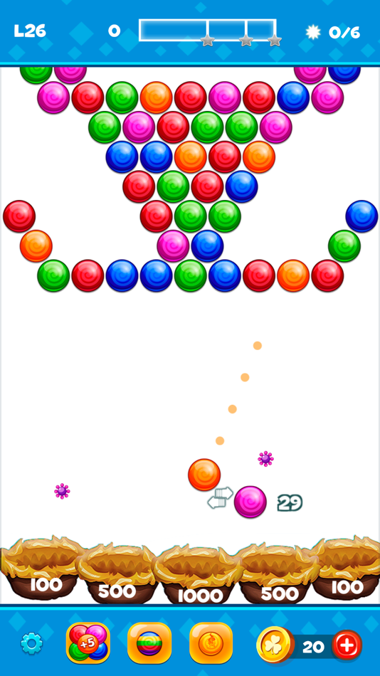 #4. Bubble Shooter Brain Puzzles (iOS) 由: ZIROTEK Corp.