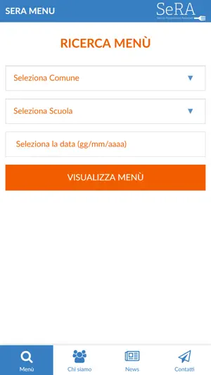 SERA Menu screenshot 1