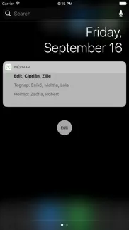 névnap naptár iphone screenshot 2