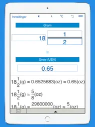 Unser til gram og gram til unser omregner ipad bilder 3