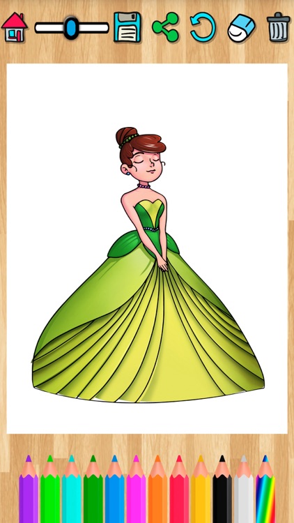 Princess coloring book pages – games for kids screenshot-3