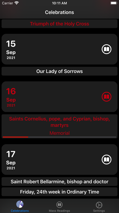 Liturgical: Catholic Calendar Screenshot