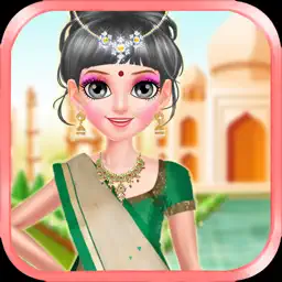 Indian Doll - Fashion Makeover Games For Girls app icon