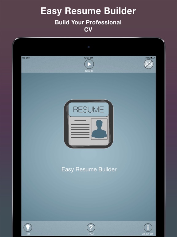 Screenshot #2 for Easy Resume Builder : CV Maker