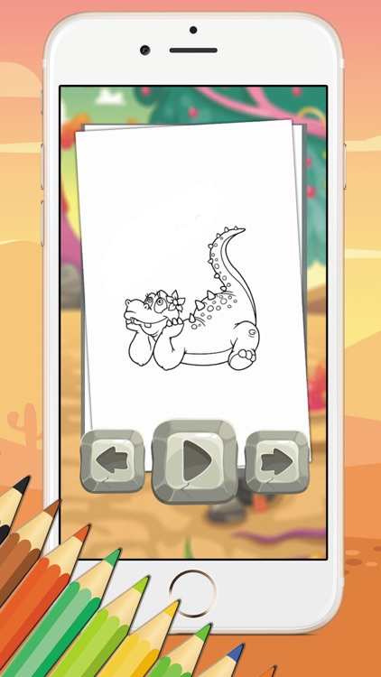 Game For Kids Dinosaur Coloring Book screenshot-3