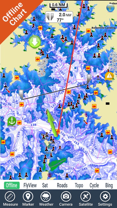 Screenshot #3 pour Lake Murray SC Fishing Maps HD