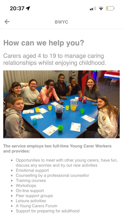 Bromley Well Young Carers App