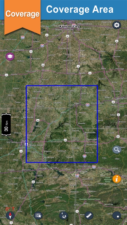 Grand Lake O the Cherokees offline nautical charts