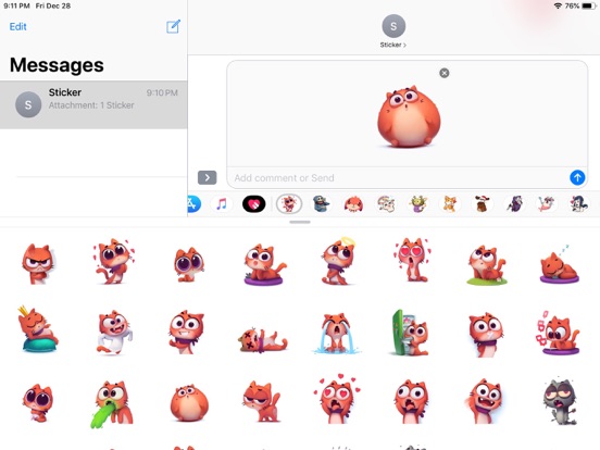 Screenshot #6 pour Cat Cute Pun Funny Stickers