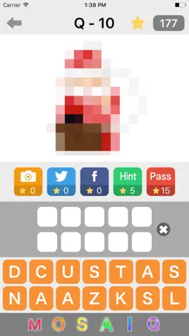 Game screenshot Mosaic Quiz - guess the word of pixelated images hack