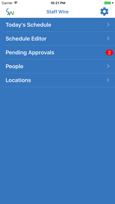 Staff Wire Manager Screenshot
