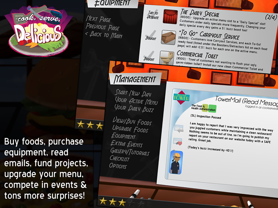 #3. Cook, Serve, Delicious! (iOS) 由: David Galindo