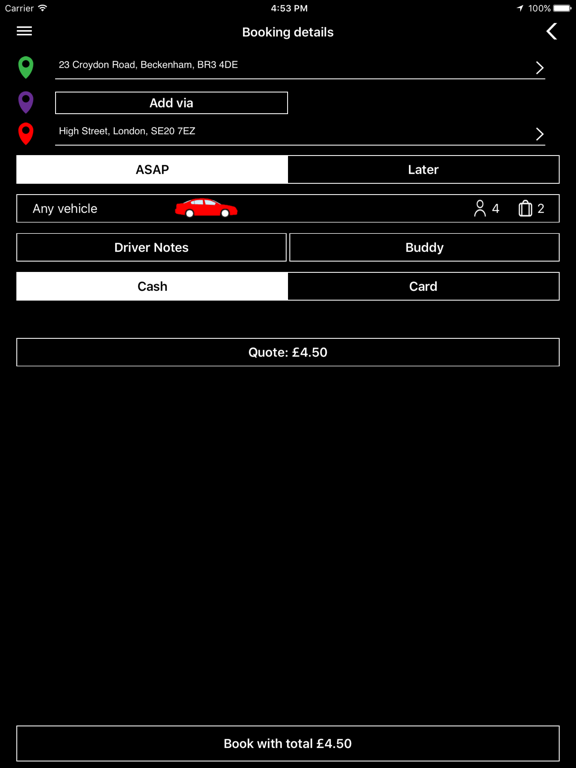 Screenshot #6 pour AAA Minicabs - New Regency