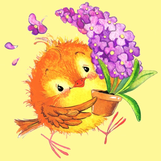 Cute Birds for Easter Spring Birthday Sticker Pack iOS App