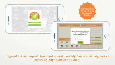 Íslenski málhljóðamælirinn Screenshot
