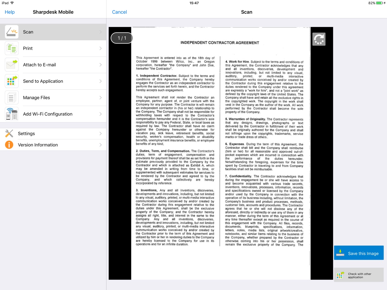 iPad screenshot