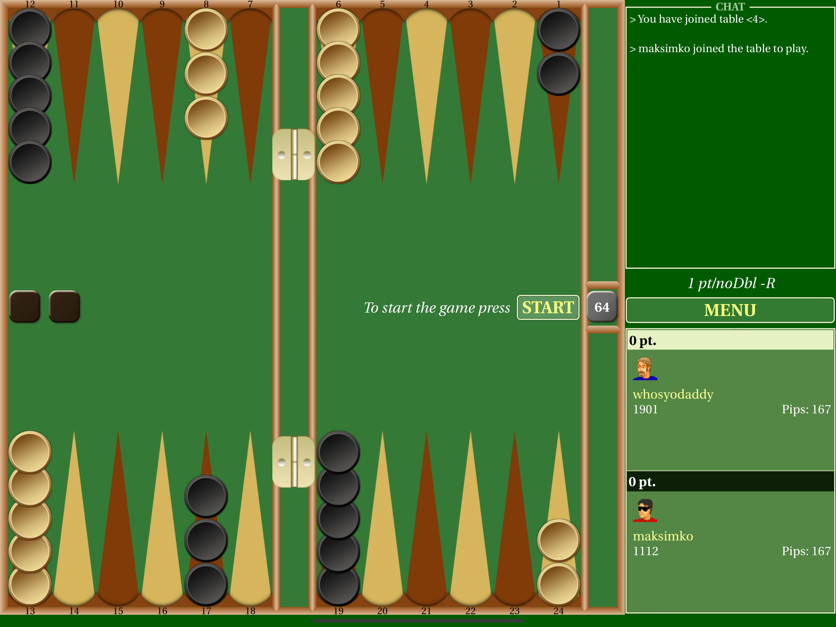 Backgammon Live