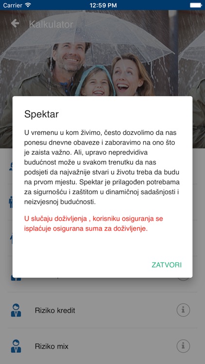 UNIQA MNE kalkulator