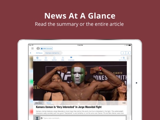 Screenshot #3 for MMA News: Match Results & More