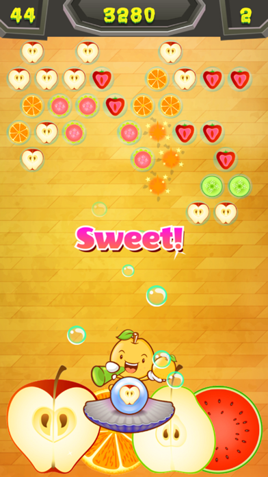 Bubble Shooter Candy Fruit Pop iPhone screenshot
