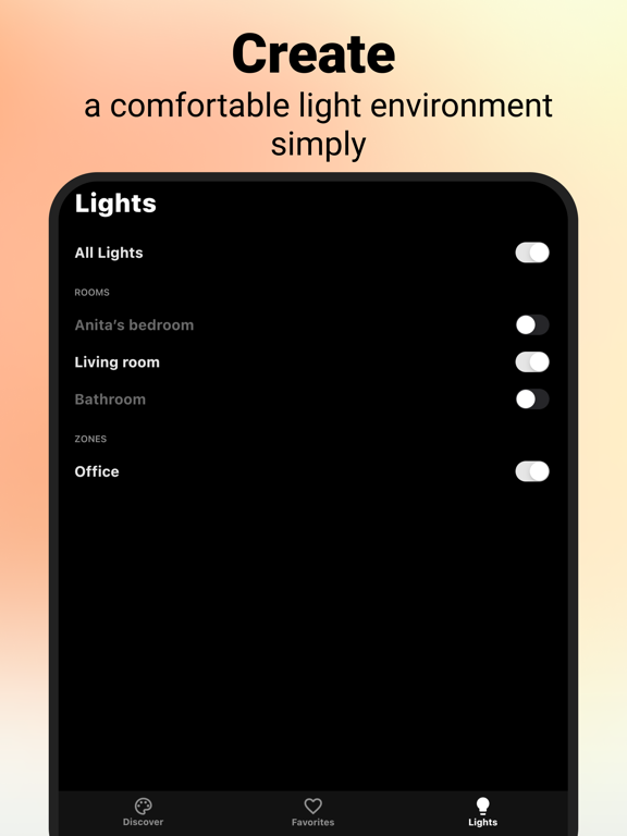AMBEE for Philips Hue Lights iPad screenshot 6 - Lifestyle app