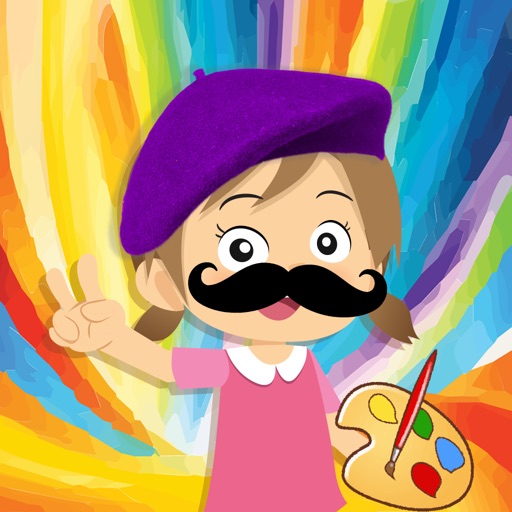 Little Picasso paint game: kids color,paint,learn Icon