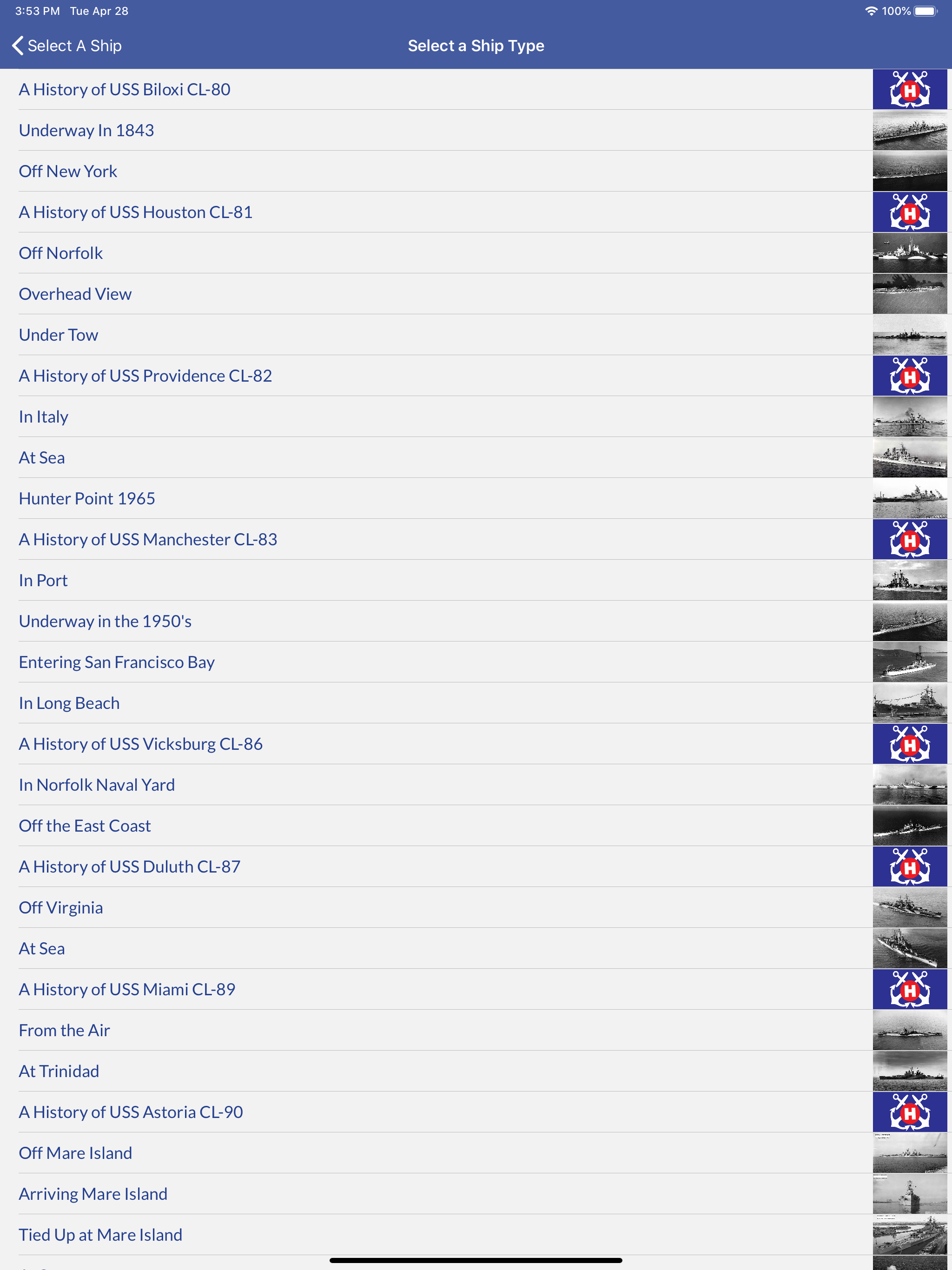 U.S Navy Ships: A History