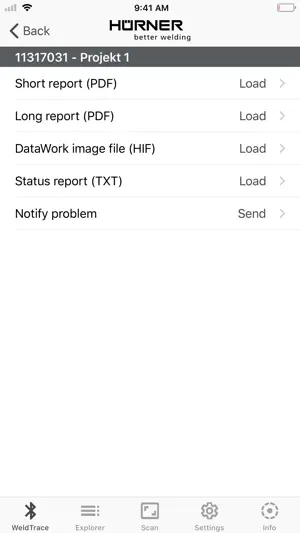 HÜRNER WeldTrace screenshot 3