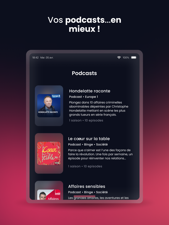 Screenshot #4 pour Sybel - Vos podcasts favoris