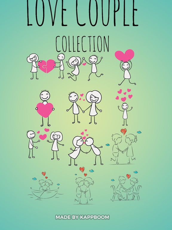 Screenshot #4 pour Stick-Figure Couple Stickers