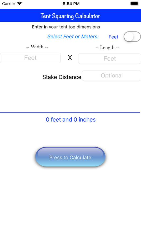 #2. Tent Squaring Calculator (iOS) 由: Brian Miranda