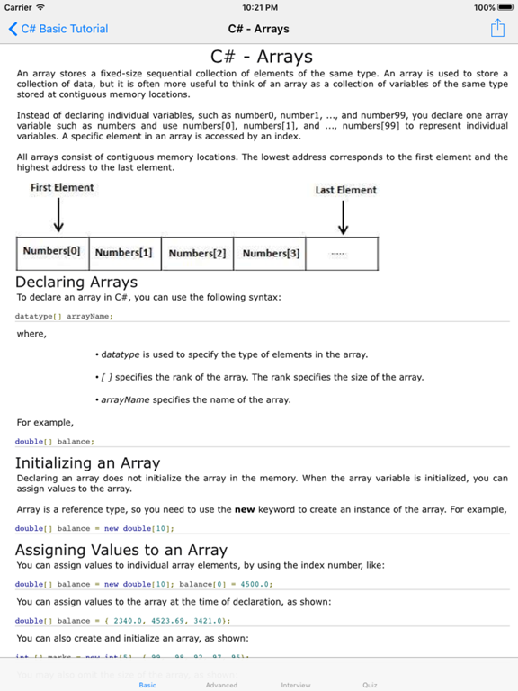 Screenshot #5 pour Tutorial for C#