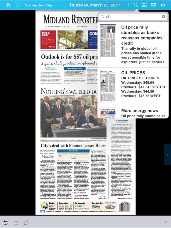 Midland Reporter-Telegram e-edition for iPad screenshot-3