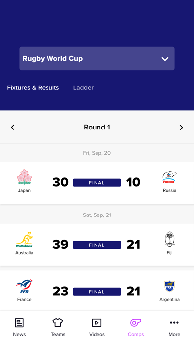 Rugby Xplorer Screenshot