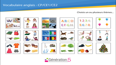 Screenshot #1 pour Vocabulaire anglais CP-CE1-CE2