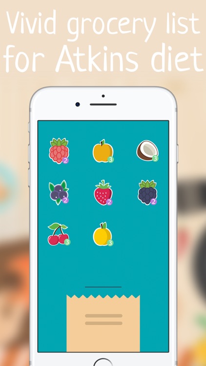 Atkins app Diet shopping list Food checker planner