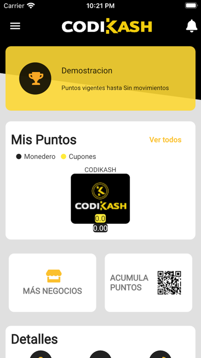 CodiKash Clientes Screenshot