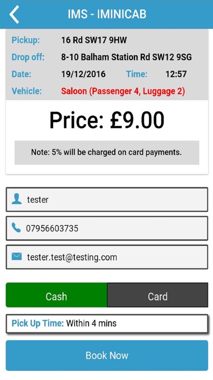 iMinicab (Sky Cars) screenshot-4