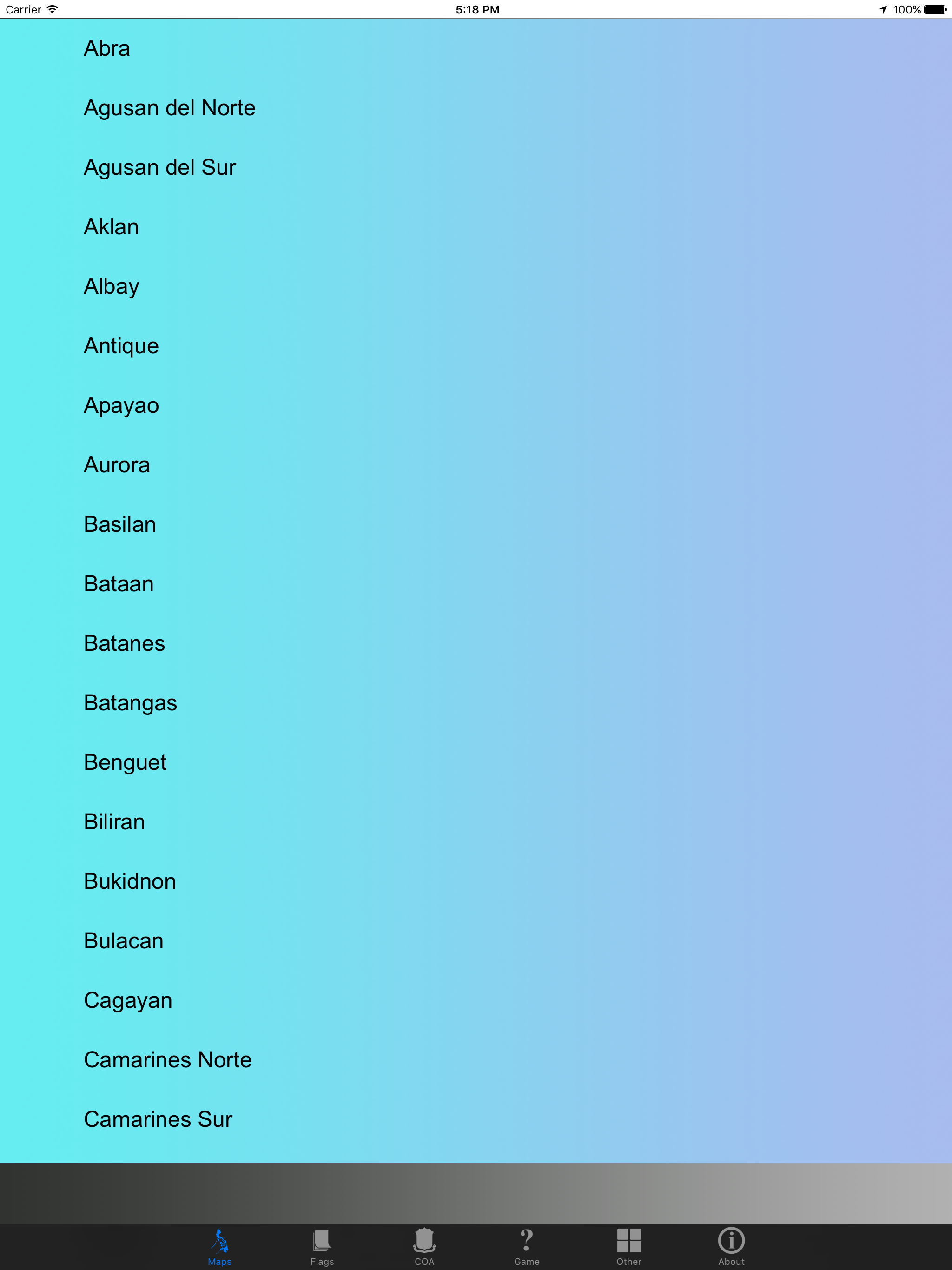 Philippines Province Maps and Capitals