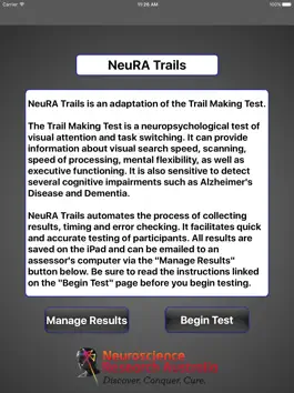 Game screenshot NeuRA Trail making test mod apk