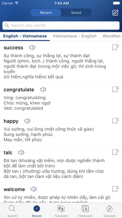 English Vietnamese Dictionary - Tu Dien Anh Viet screenshot-3