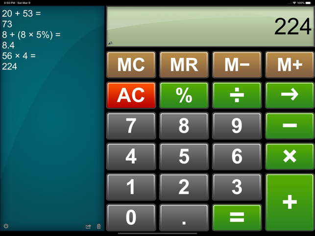 ‎Calculator Easy HD Screenshot