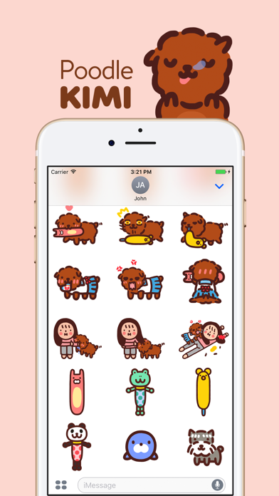 Poodle Kimi Sticker Screenshot
