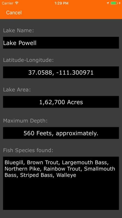 Nevada, Utah, Arizona, New Mexico – Fishing Lakes