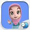 Nada1 Muslim hijab Eng Stickers for iMessage delete, cancel