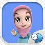 Nada1 Muslim hijab Eng Stickers for iMessage App Contact