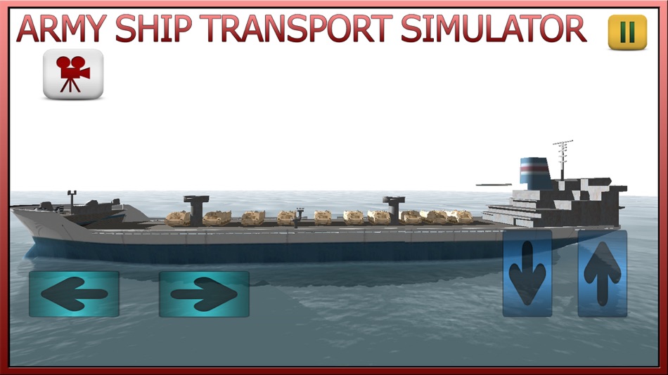 #2. Army Ship Transport & Boat Parking Simulator Game (iOS) By: Usman Elahi