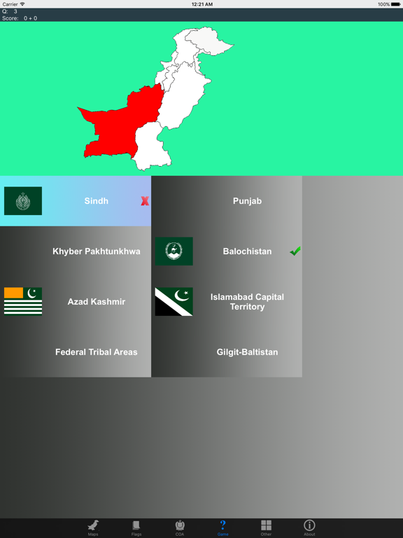 Screenshot #6 pour Pakistan State Maps Flags and Capitals