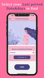 ovulation + period tracker app iphone screenshot 1